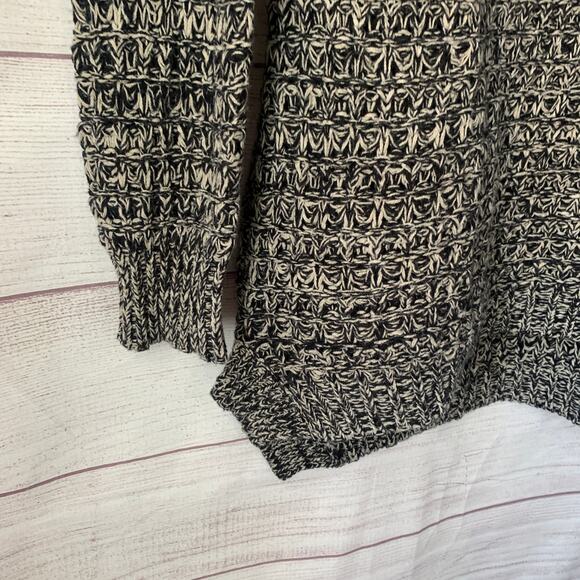 Ruby Moon Black and Cream Knit Weave Sweater Pullover Long Sleeve Size Small - Picture 11 of 12